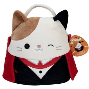 NWT Cam the vampire cat Halloween trick or treat pail squishmallow